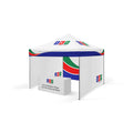 3x3 Gazebo Baskılı Tavan 3 adet Baskılı Tam Duvarlı Model