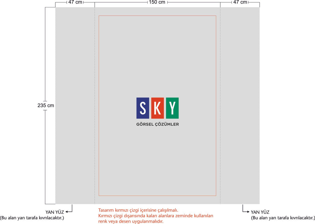 Stand a Ragno 150×225 cm — tecnico