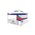 3x3 Gazebo Baskılı Tavan 1 adet Baskılı Tam Duvar 2 Adet Baskılı Yarım Duvarlı Model