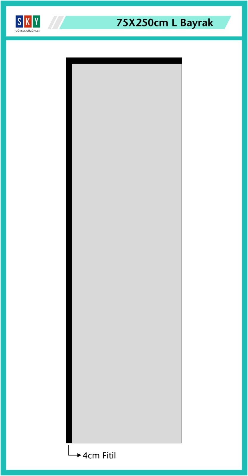 Square Banner Stampato sagoma