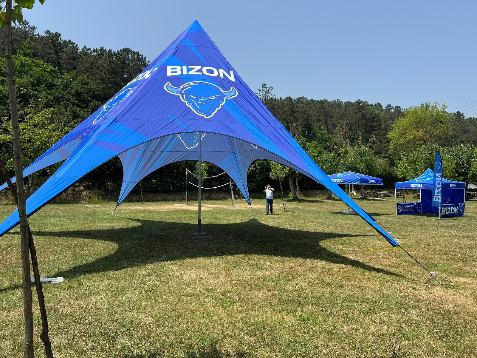 Tenda a Stella Stampata 14 mt. — Singola Cupola