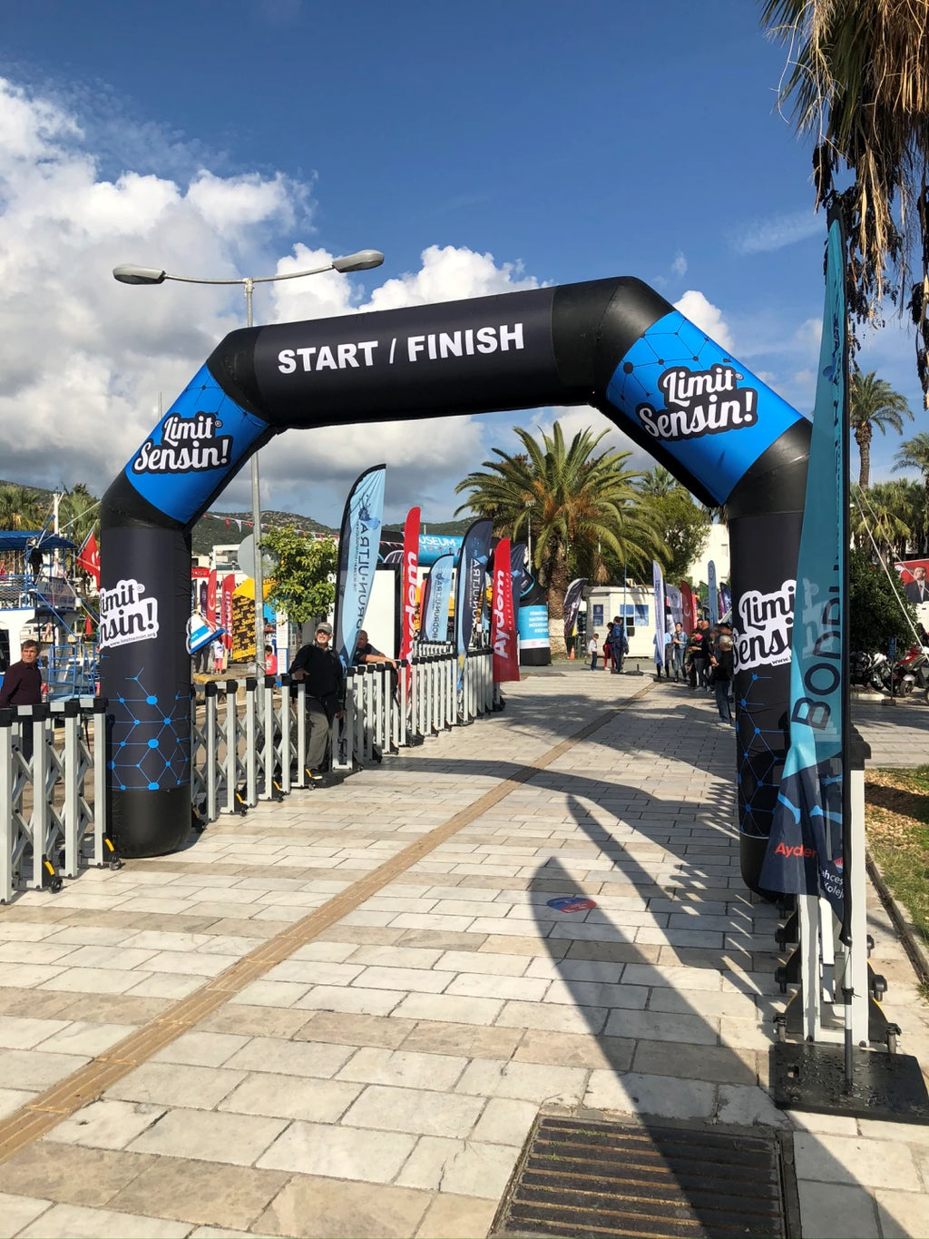 Arco Gonfiabile 6 m — allestimento gara 1