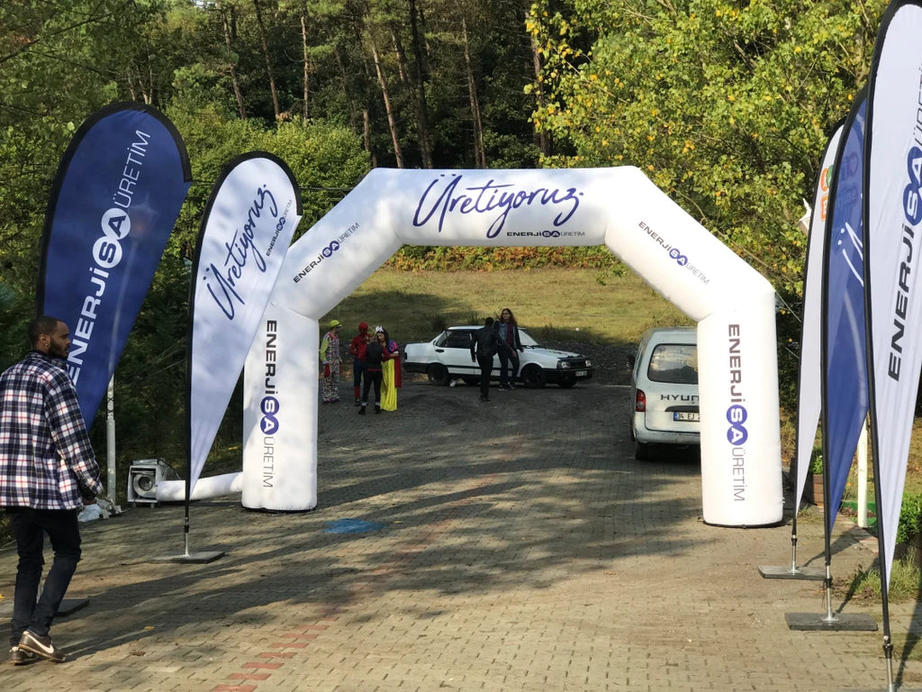 Arco Gonfiabile 6 m — allestimento gara 4