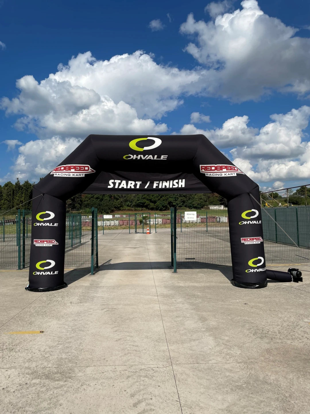 Arco Gonfiabile 6 m — allestimento gara 6