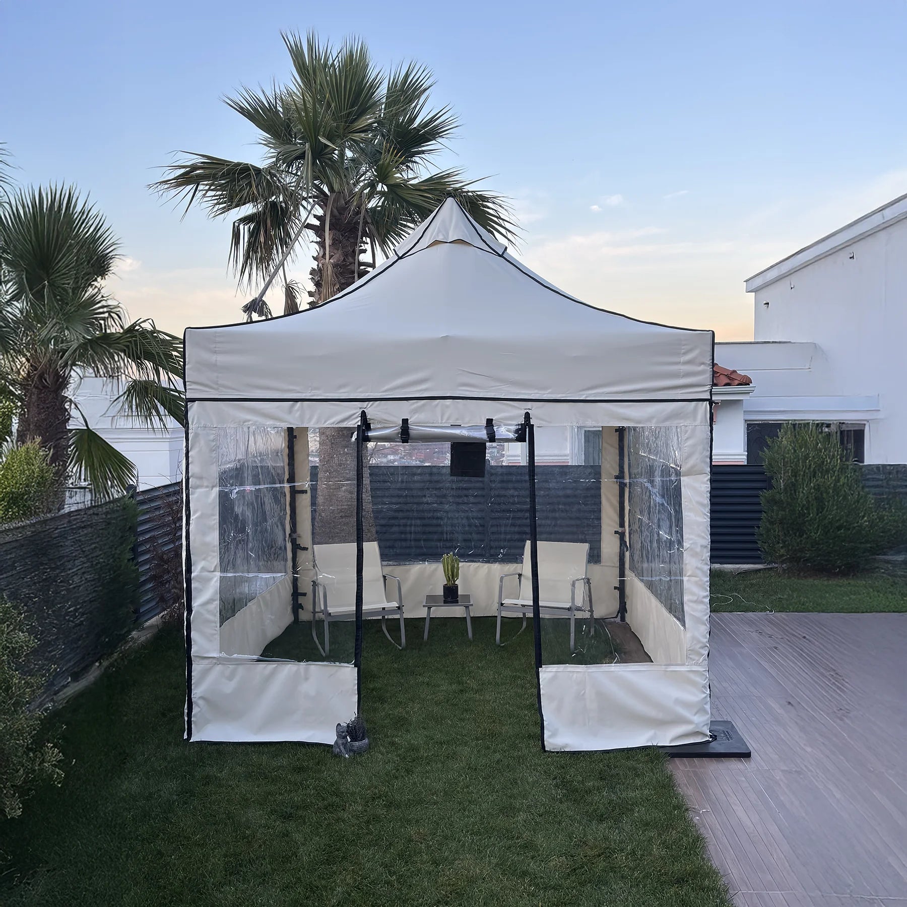 Gazebo per Inverno Sky Pro — interno luminoso