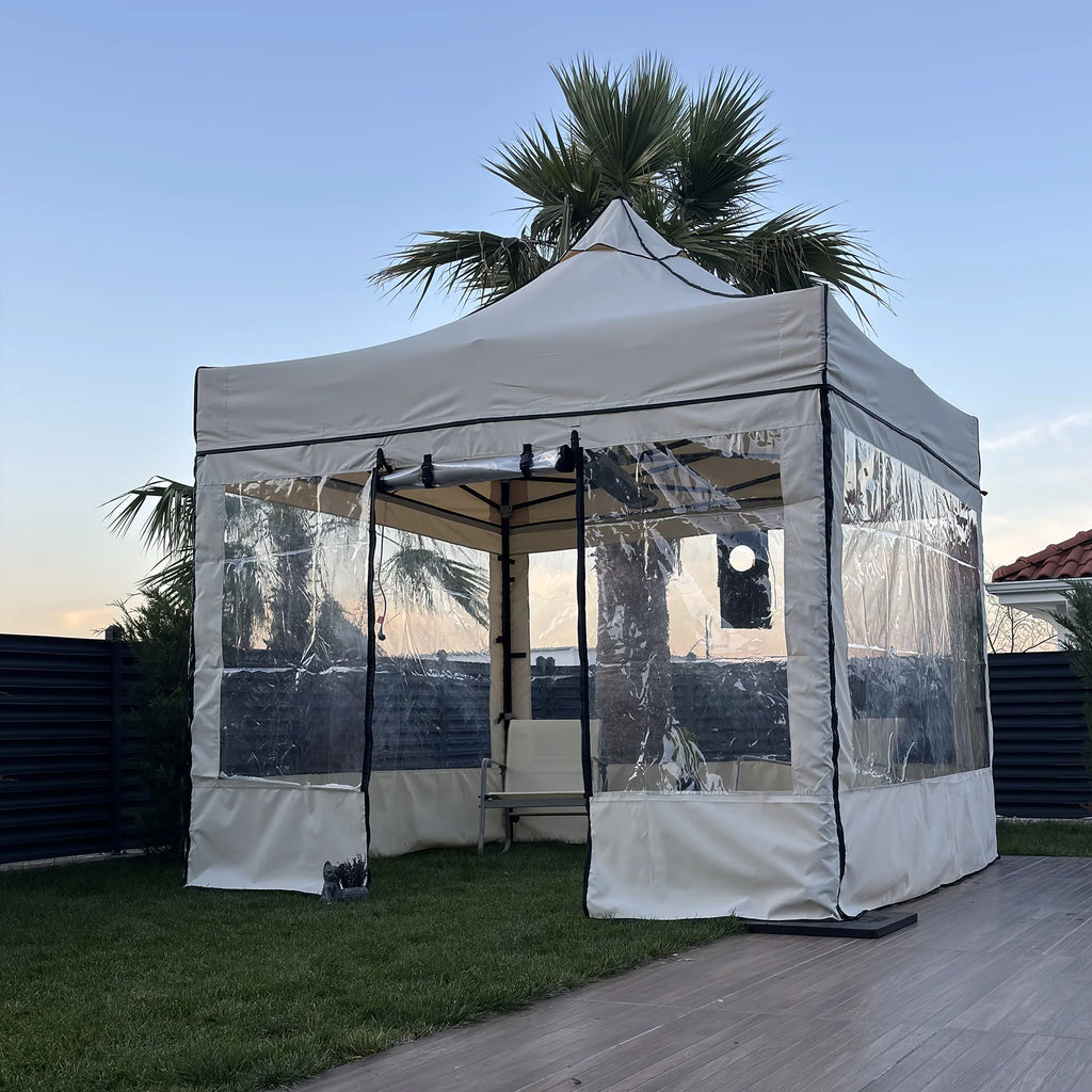Gazebo per Inverno Sky Pro — pannelli trasparenti